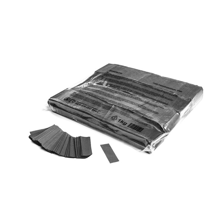 MagicFX - Slowfall confetti rectangles 55 x 17 mm - Grey